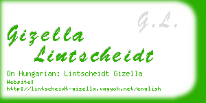 gizella lintscheidt business card